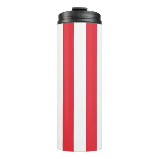 Thermal Tumbler Red & White Stripe Thermosbeker (Voorkant)
