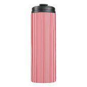 Thermal Tumbler Red & White Stripe Thermosbeker (Voorkant)
