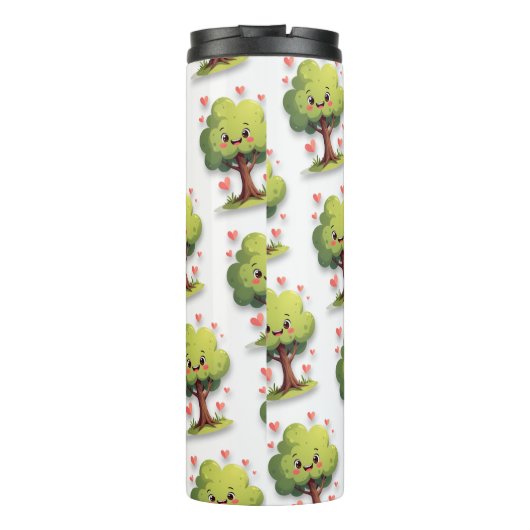 Thermal Tumbler Tree Red Hearts Thermosbeker (Achterkant)