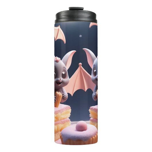 Thermal Tumblers - Sweet & Spooky Bat Bakery Art Thermosbeker (Voorkant)