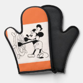 Thermalisme de mitt four avec Steamboat Willie (Recto/Verso)