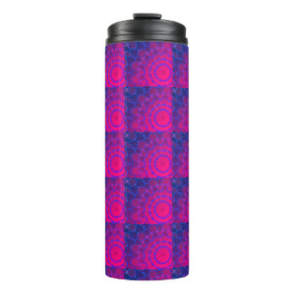 Thermisch Tumbler PINK - BLUE - MANDALA MODERN Thermosbeker