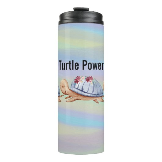 Thermische getumbler met schildpadden thermosbeker (Voorkant)