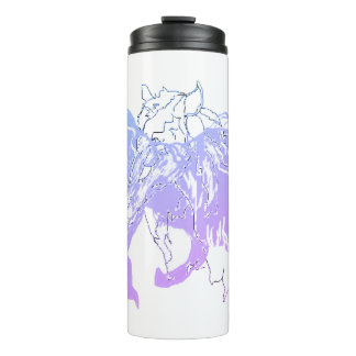 Thermische getumbler : paarden thermosbeker