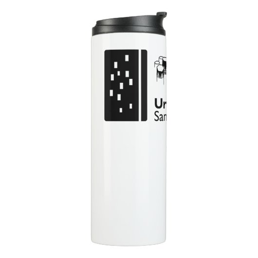 Thermische getumbler thermosbeker (Gedraaid links)