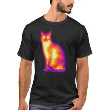 Thermische Kat Infrarood Warmte Visie Kunst
