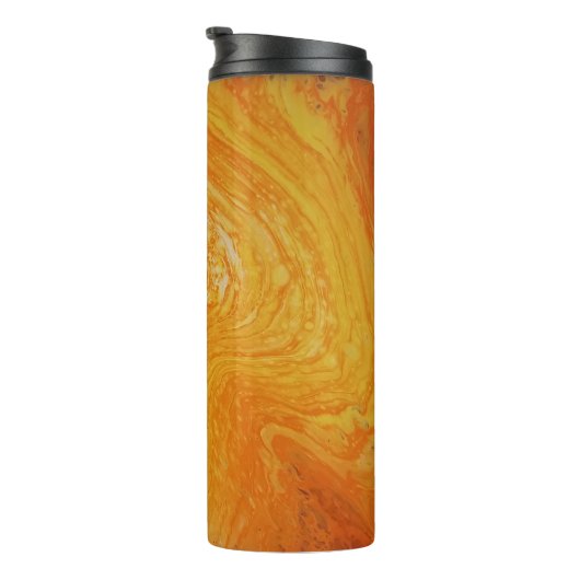 Thermische Mok - Rippels van geel (Geroteerd rechts)