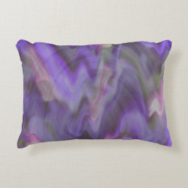 Thermische paarse golven accent kussen