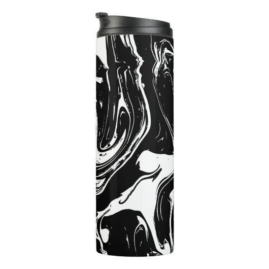 Thermische trommel in zwarte en witte kleur thermosbeker (Geroteerd rechts)
