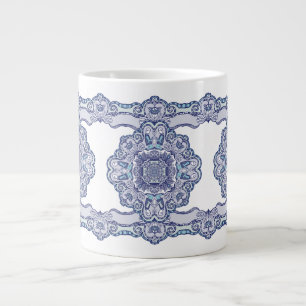 Thermische Tumbler blauw China geïnspireerd Extra Grote Beker