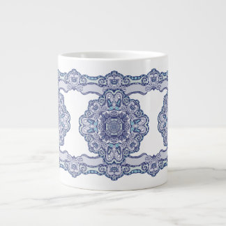 Thermische Tumbler blauw China geïnspireerd Extra Grote Beker