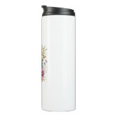 Thermische Tumbler Floral ontwerp Thermosbeker (Geroteerd rechts)
