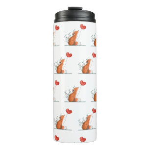 Thermische Tumbler Foxy Rode Harten Thermosbeker