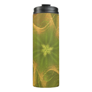 Thermische Tumbler Fractal Licht Groen Palet Thermosbeker