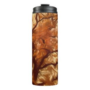 Thermische Tumbler Herfst Massive Tree Yellow Thermosbeker