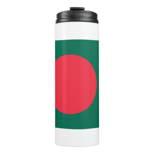 Thermische Tumbler met vlag van Bangladesh Thermosbeker (Voorkant)