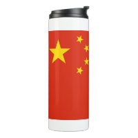 Thermische Tumbler met vlag van China