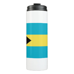 Thermische Tumbler met vlag van de Bahama's Thermosbeker