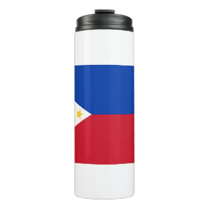 Thermische Tumbler met vlag van de Filipijnen Thermosbeker