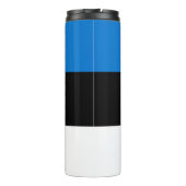 Thermische Tumbler met vlag van Estland Thermosbeker (Achterkant)