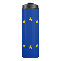 Thermische Tumbler met vlag van Europa