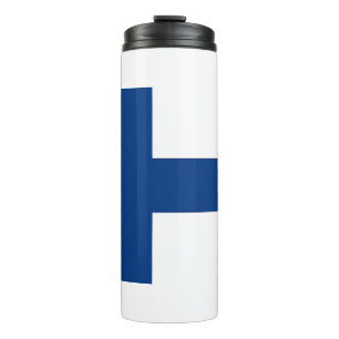 Thermische Tumbler met vlag van Finland Thermosbeker