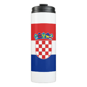 Thermische Tumbler met vlag van Kroatië Thermosbeker