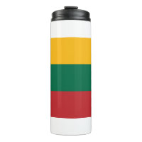Thermische Tumbler met vlag van Litouwen
