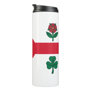 Thermische tumbler met vlag van Montreal, Canada Thermosbeker