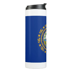 Thermische Tumbler met vlag van New Hampshire, Ver Thermosbeker