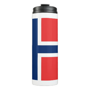Thermische Tumbler met vlag van Noorwegen Thermosbeker