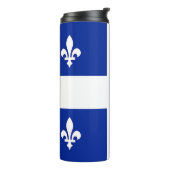 Thermische Tumbler met vlag van Quebec Thermosbeker (Gedraaid links)