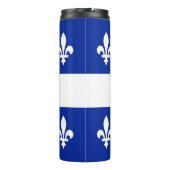 Thermische Tumbler met vlag van Quebec Thermosbeker (Achterkant)