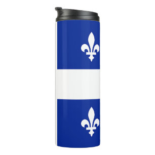 Thermische Tumbler met vlag van Quebec Thermosbeker