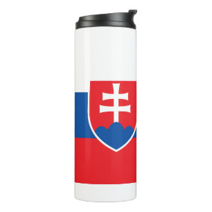 Thermische Tumbler met vlag van Slowakije Thermosbeker