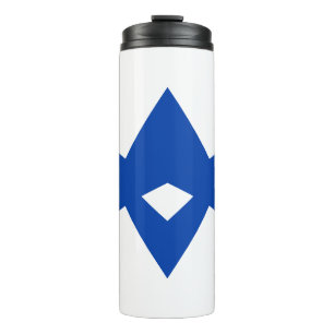 Thermische tumbler met vlag van Toyota City, Japan Thermosbeker