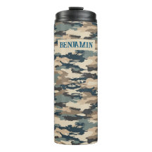 Thermische Tumbler Militaire Camouflage Patroon