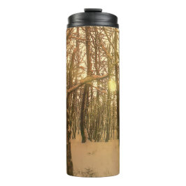Thermische Tumbler Winter Bos Sneeuw en Licht Thermosbeker