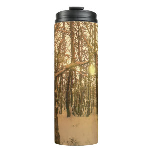 Thermische Tumbler Winter Bos Sneeuw en Licht Thermosbeker