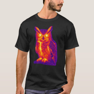 Thermische Uil Warmte Visie Kunst T-shirt