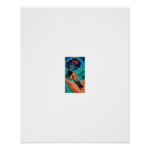 Thermische Visie Smeltend Strandfiguur Perfect Poster