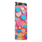 Thermische Waterfles met Hartontwerp Thermosbeker (Geroteerd rechts)