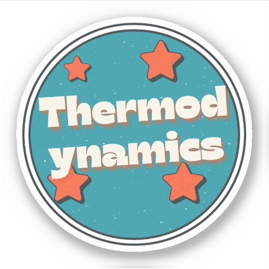 Thermodynamica Sticker (Voorkant)