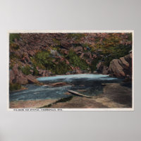 Thermopolis, WY - Big Horn Hot Springs Uitzicht
