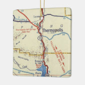 Thermopolis WY  Map Keramisch Ornament (Links)