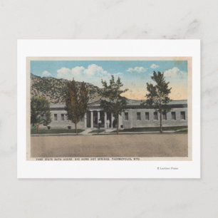 Thermopolis, WY - Uitzicht van Big Horn Bath House Briefkaart