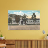 Thermopolis, WY - Uitzicht van Big Horn Bath House Canvas Afdruk (Insitu (Woonkamer))