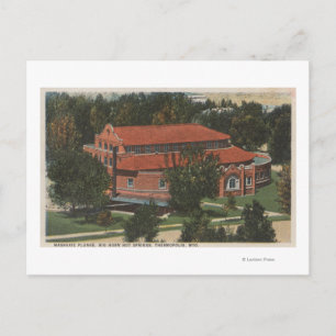 Thermopolis, WY - Uitzicht van Washakie Plunge Briefkaart
