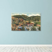 Thermopolis, Wyoming Canvas Afdruk (Insitu (Houten vloer))