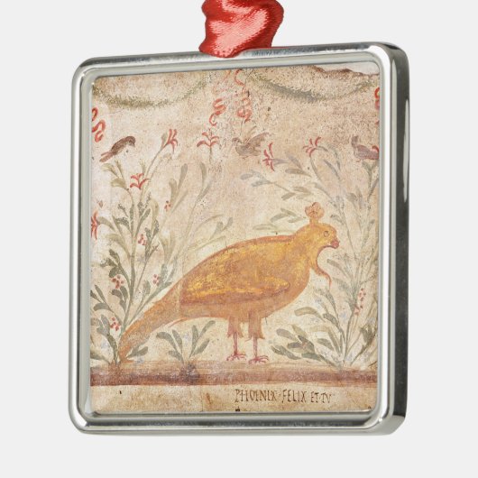 thermopolium met fenix en inscriptie metalen ornament (Links)